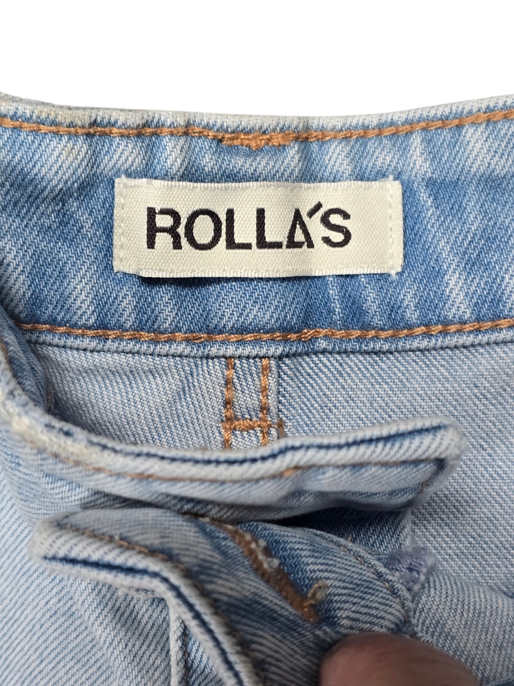 Rollas Heidi Jeans 29 High Rise Straight Leg Light Wash 90s Y2K Denim